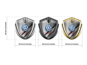 VW Badge Logo Auto High End Disegno Max Inox
